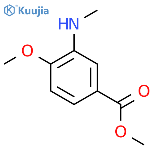 Methyl 4-methoxy-3-(methylamino)benzoate structure