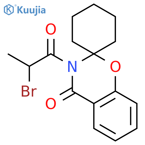 3-(2-Bromopropanoyl)spirobenzoe1,3-oxazine-2,1'-cyclohexan-4(3H)-one structure