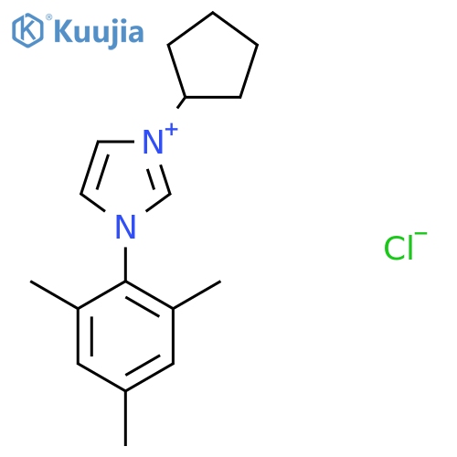 1-Cyclopentyl-3-mesityl-1H-imidazol-3-ium chloride structure