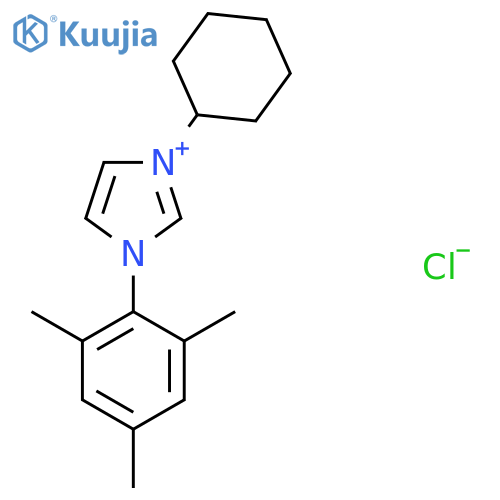 1-Cyclohexyl-3-mesityl-1H-imidazol-3-ium chloride structure