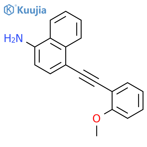 1-Naphthalenamine, 4-[2-(2-methoxyphenyl)ethynyl]- structure