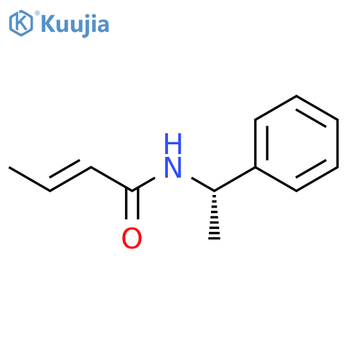 2-Butenamide, N-[(1S)-1-phenylethyl]-, (2E)- structure