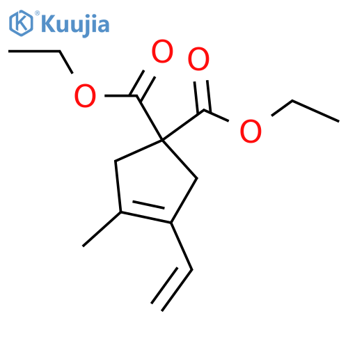 3-Cyclopentene-1,1-dicarboxylic acid, 3-ethenyl-4-methyl-, diethyl ester structure