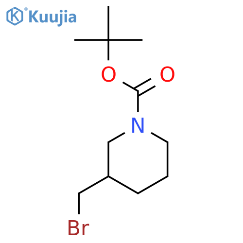 tert-butyl (3S)-3-(bromomethyl)piperidine-1-carboxylate structure