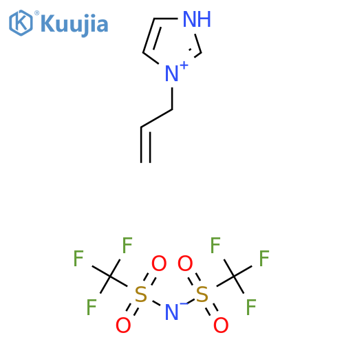1-Allyl-3-H-imidazolium bis(trifluoromethanesulfonyl)imide structure