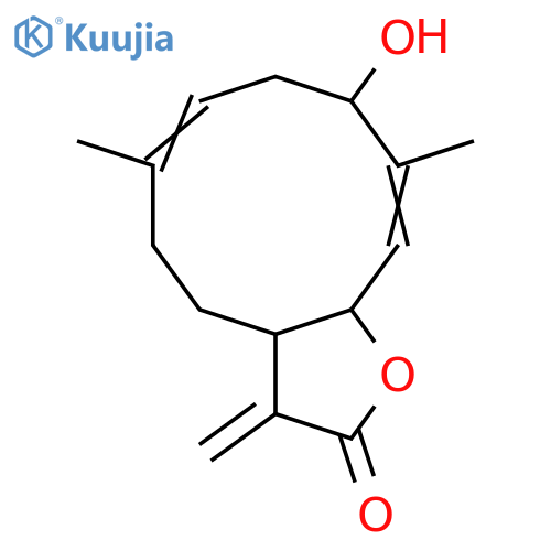 3-Hydroxy-1(10),4,11(13)-germacratrien-12,6-olide; (1(10)Z,3β,4Z,6α)-form structure