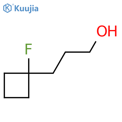 3-(1-fluorocyclobutyl)propan-1-ol structure