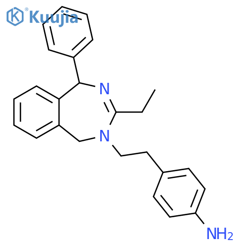 Benzenamine,4-[2-(3-ethyl-1,5-dihydro-5-phenyl-2H-2,4-benzodiazepin-2-yl)ethyl]- structure