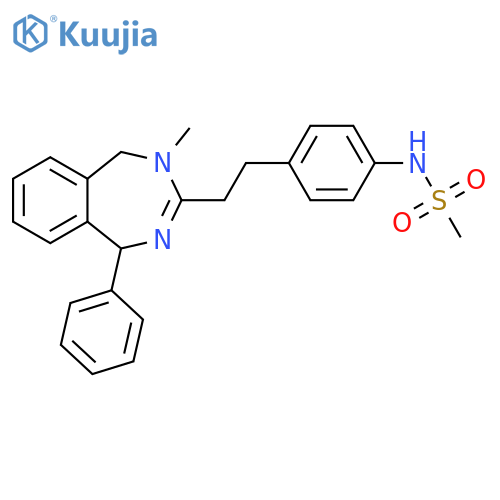 Methanesulfonamide,N-[4-[2-(4,5-dihydro-4-methyl-1-phenyl-1H-2,4-benzodiazepin-3-yl)ethyl]phenyl]- structure
