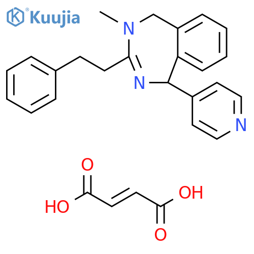 1H-2,4-Benzodiazepine, 4,5-dihydro-4-methyl-3-(2-phenylethyl)-1-(4-pyridinyl)-, (2E)-2-butenedioate (1:1) structure