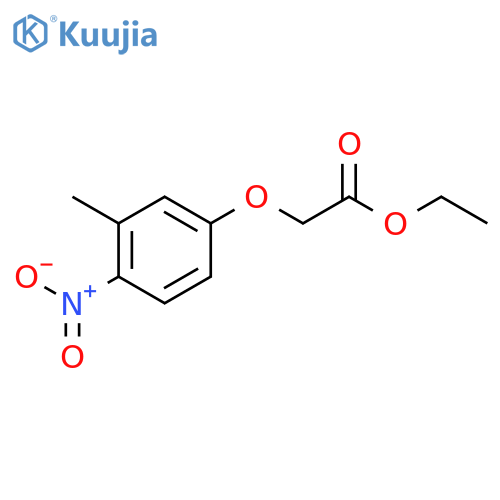 Acetic acid, (3-methyl-4-nitrophenoxy)-, ethyl ester structure