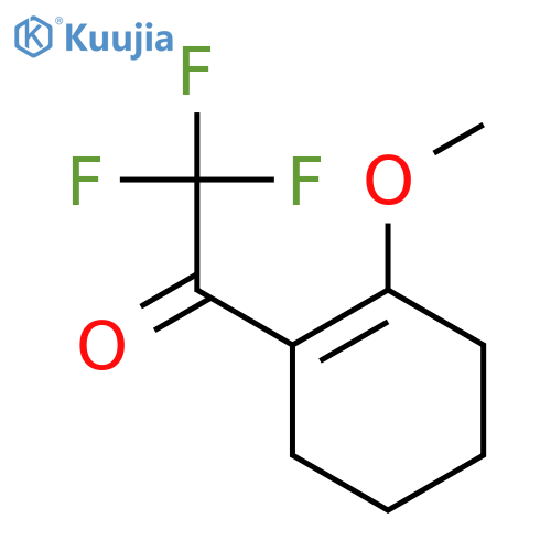 Ethanone,2,2,2-trifluoro-1-(2-methoxy-1-cyclohexen-1-yl)- structure