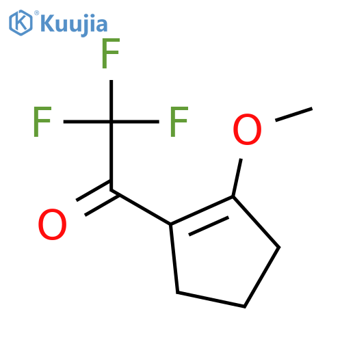 Ethanone,2,2,2-trifluoro-1-(2-methoxy-1-cyclopenten-1-yl)- structure