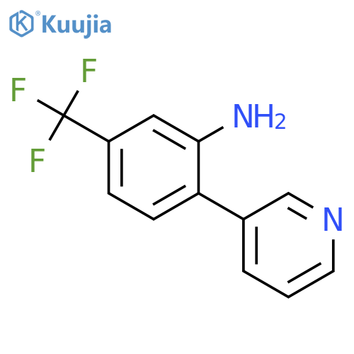 2-(pyridin-3-yl)-5-(trifluoromethyl)benzenamine structure