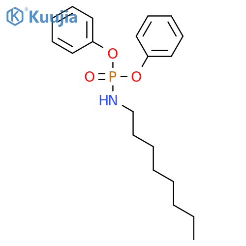Phosphoramidic acid, octyl-, diphenyl ester structure