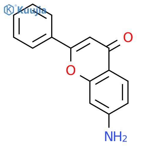 4H-1-Benzopyran-4-one,7-amino-2-phenyl- structure