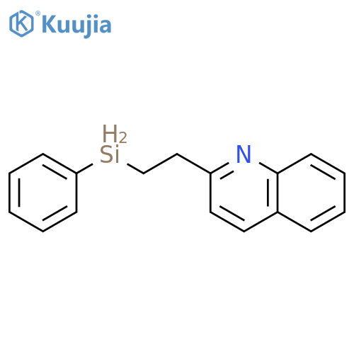 Quinoline, 2-[2-(phenylsilyl)ethyl]- structure