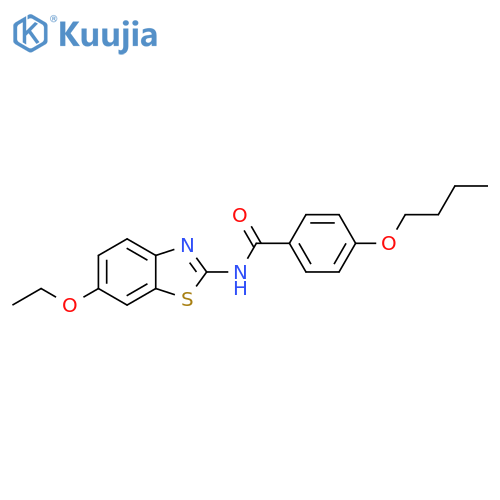 4-butoxy-N-(6-ethoxy-1,3-benzothiazol-2-yl)benzamide structure