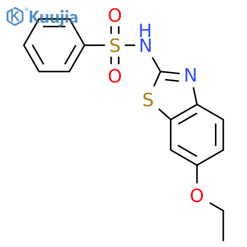 N-(6-Ethoxy-2-benzothiazolyl)benzenesulfonamide structure