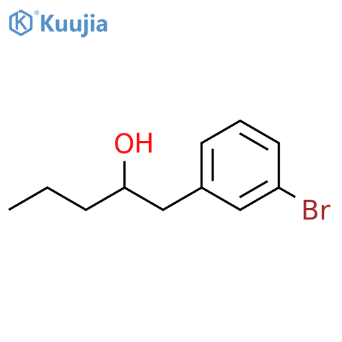 1-(3-BROMOPHENYL)-2-PENTANOL structure