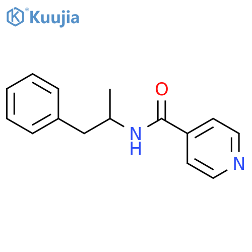 4-Pyridinecarboxamide,N-(1-methyl-2-phenylethyl)- structure