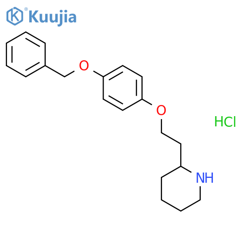 2-{2-4-(Benzyloxy)phenoxyethyl}piperidinehydrochloride structure