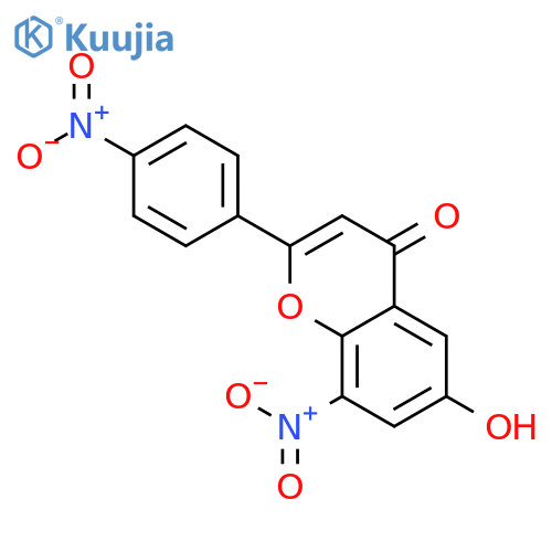 4H-1-Benzopyran-4-one, 6-hydroxy-8-nitro-2-(4-nitrophenyl)- structure