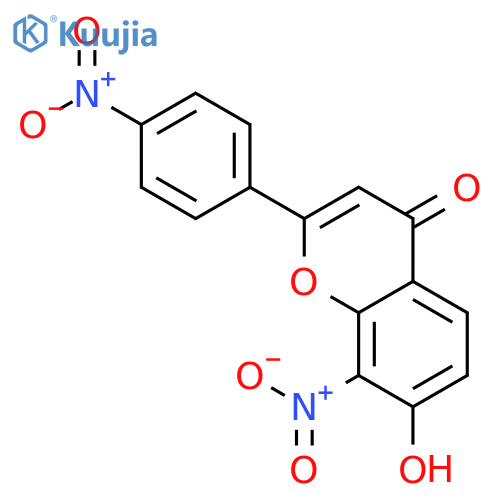 4H-1-Benzopyran-4-one, 7-hydroxy-8-nitro-2-(4-nitrophenyl)- structure