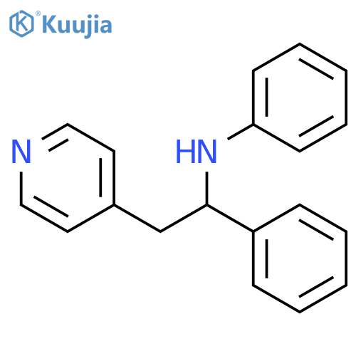 N-(1-Phenyl-2-(pyridin-4-yl)ethyl)aniline structure