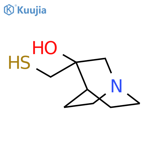 (S)-3-(Mercaptomethyl)quinuclidin-3-ol structure
