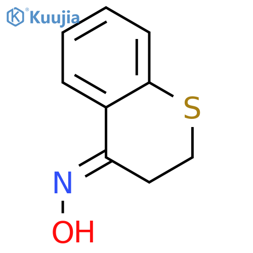 4H-1-Benzothiopyran-4-one,2,3-dihydro-, oxime structure