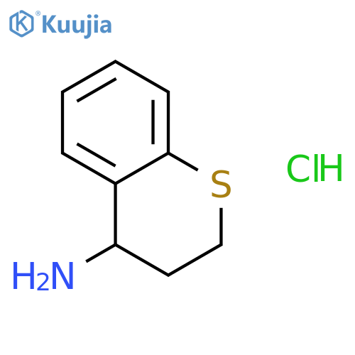 3,4-dihydro-2H-1-benzothiopyran-4-amine hydrochloride structure