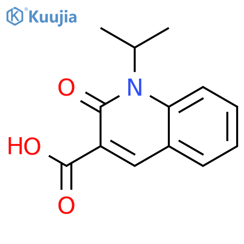 2-oxo-1-(propan-2-yl)-1,2-dihydroquinoline-3-carboxylic acid structure