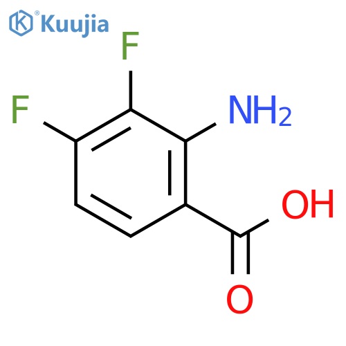 2-Amino-3,4-difluorobenzoic acid structure