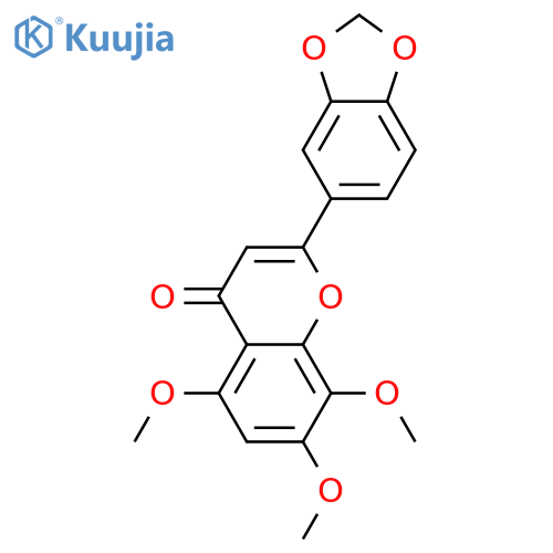 3',4',5,7,8-Pentahydroxyflavone; 3',4'-Methylene, 5,7,8-tri-Me ether structure
