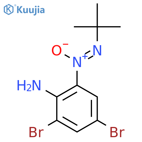 2,4-Dibromo-6-(tert-butyl-NNO-azoxy)phenylamine structure