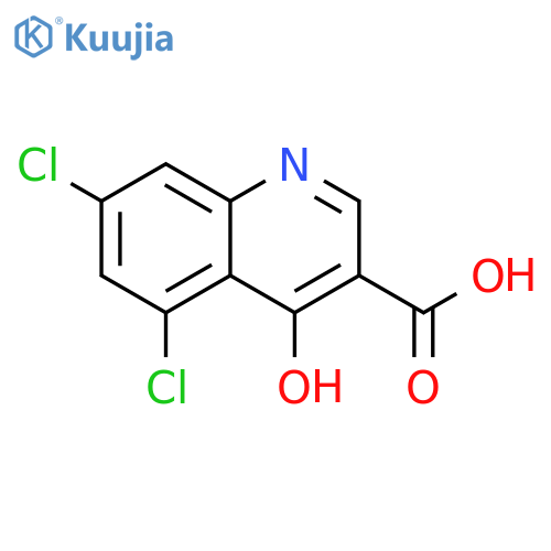 5,7-dichloro-4-oxo-1,4-dihydroquinoline-3-carboxylic acid structure
