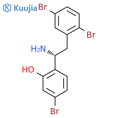 (R)-2-(1-Amino-2-(2,5-dibromophenyl)ethyl)-5-bromophenol structure