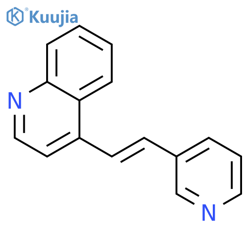 Quinoline,4-[2-(3-pyridinyl)ethenyl]- structure