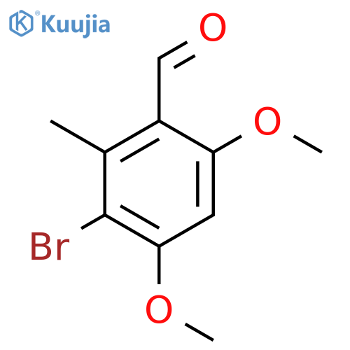3-Bromo-4,6-dimethoxy-2-methylbenzaldehyde structure