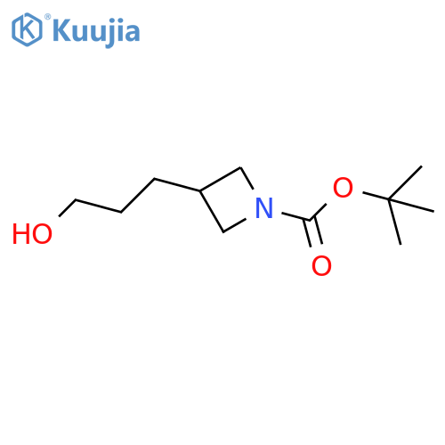 tert-Butyl 3-(3-hydroxypropyl)azetidine-1-carboxylate structure