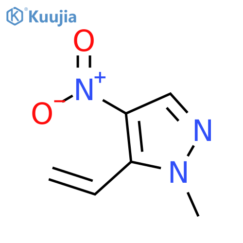 5-ethenyl-1-methyl-4-nitro-1H-pyrazole structure