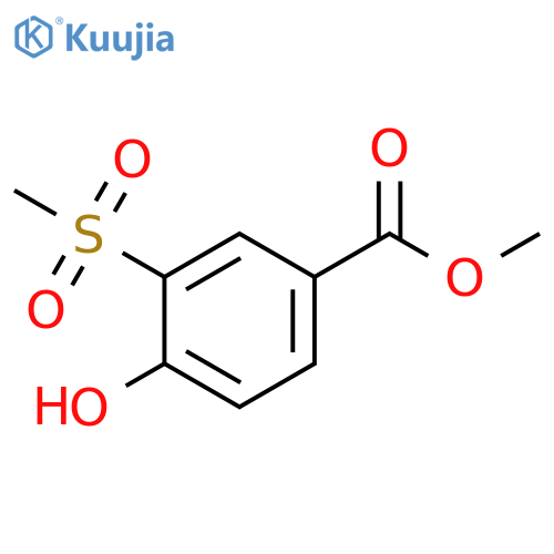 4-Hydroxy-3-methanesulfonyl-benzoic acid methyl ester structure