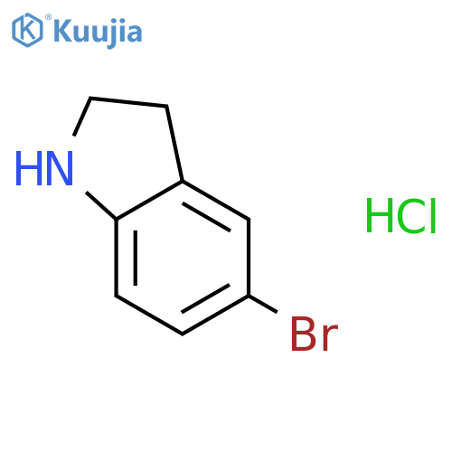 5-bromo-2,3-dihydro-1h-indole hydrochloride structure