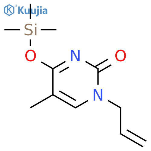 2(1H)-Pyrimidinone, 5-methyl-1-(2-propen-1-yl)-4-[(trimethylsilyl)oxy]- structure