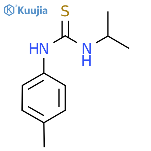 Thiourea, N-(1-methylethyl)-N'-(4-methylphenyl)- structure
