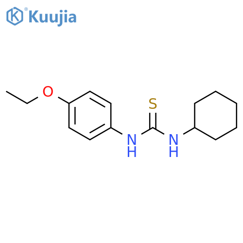 Thiourea,N-cyclohexyl-N'-(4-ethoxyphenyl)- structure