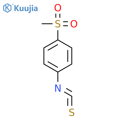 Benzene, 1-isothiocyanato-4-(methylsulfonyl)- structure
