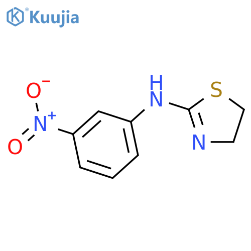 2-Thiazolamine, 4,5-dihydro-N-(3-nitrophenyl)- structure