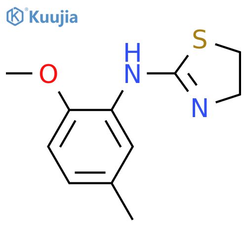 2-Thiazolamine, 4,5-dihydro-N-(2-methoxy-5-methylphenyl)- structure
